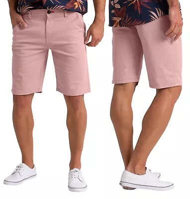 Mens Stretch Chino Casual Slim Fit Golf Summer Beach Comfort Shorts Half Pants • $13.59