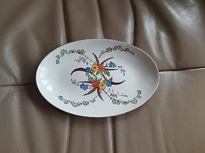 Midwinter Stylecraft Classic Shape Small Oval Plate JS On Back Stamp Floral 3-63 • £5.50