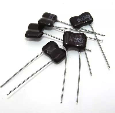 ( 5 PCS ) 4200pF 500V 1% Mica Dipped Capacitor Cornell Dublier • $11.95