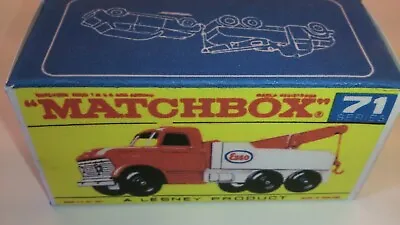 Matchbox -  No71 Wreck Truck - Replica Box • £1.95