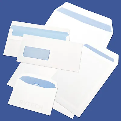 White C4 C5 C6 DL Envelopes Plain Or Window Self Seal Home Office A6 A4 A5 • £29.99