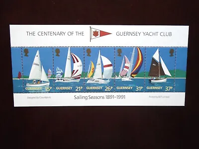 £0.60 • Buy Guernsey Yacht Club 1991 MNH M/s