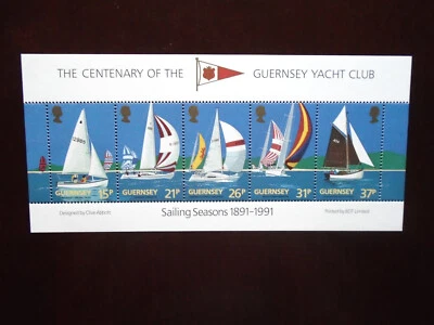 £0.60 • Buy Guernsey Yacht Club 1991 MNH M/s