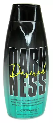 Ed Hardy Desired Darkness Tanning Lotion 10oz Rapid Release Black Bronzer Indoor • $25.50