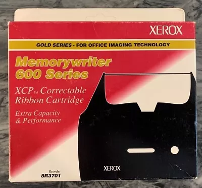 XEROX Gold Series MEMORYWRITER 600 SERIES - XCP Correctable Ribbon 8R3701 • $9.95