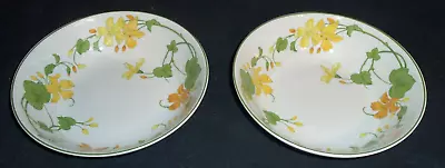 Set Of 2 Pieces Of  Villeroy & Boch Geranium 8 1/8  Soup Bowls Flat /Smooth Rim • $9.99