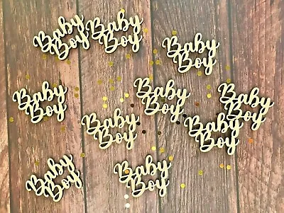 Baby Shower Wooden Confetti Decor Blue Baby Boy New Baby Wood Table Confetti  • £5.88
