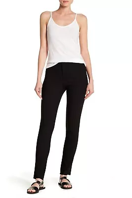 Vince Black Coin Pocket Pants Trousers Cotton Stretch Slim Leg Mid Rise Size 4 • $29