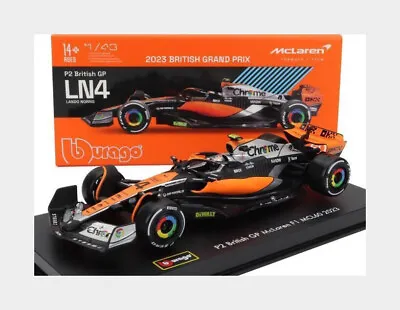 1:43 Bburago B18-38088N Lando Norris McLaren MCL60 With Driver Figure 2023 • £22.99