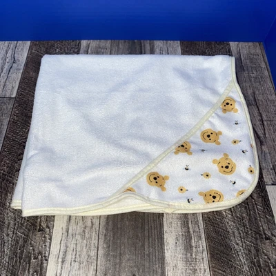 £6.86 • Buy Disney Winnie The Pooh Hooded Towels Baby Thin Lightweight Soft White