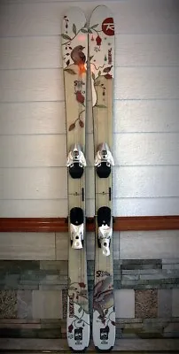 Skis Womens 160cm Wide Skis Rossignol S80w Twin Tip Salomon Z10 Bindings • $195