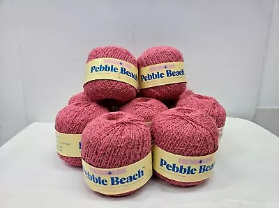 Vintage Reynolds Yarn Lot Of 10 Terry Texture 100% Cotton Pebble Beach Pink • $19.99