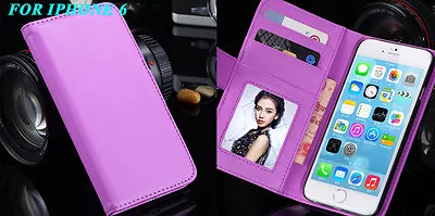 Screen Film/ PU Leather Wallet Case For Iphone 6 6s 4.7  6s Plus IPhone 7 7 Plus • $8