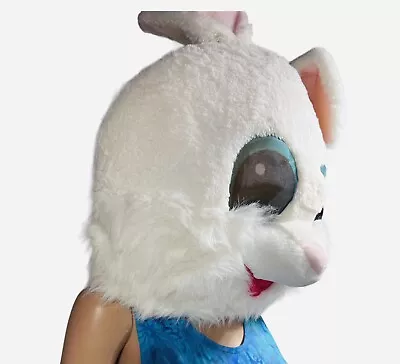 Bunny Plush Head Mask Mascot Sounds Rabbit Costume Maskimal • $40