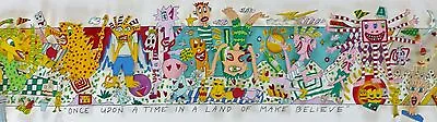 James Rizzi ONCE UPON A TIME IN THE LAND OF MAKE BELIEVE 3-D Pop Art Hand Signed • $2800