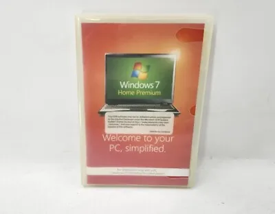 Microsoft Windows 7 Home Premium 64 Bit Full Version DVD W Product Key EB-14548 • $37.49