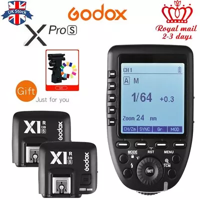 UK GODOX XRPO-S 2.4G X TTL Wireless Flash Trigger+2pcs X1R-S  Receiver For Sony • £122