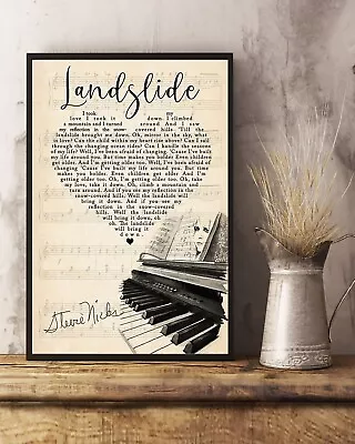 Landslide - Fleetwood Mac Music Song Vintage Poster Song Lyrics Wall Art • $24.99