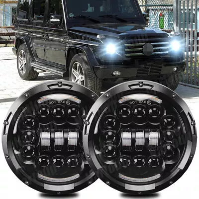 7 INCH Led Headlights For Mercedes Benz G500 G55 AMG 2002-2003 2004 2005 2006 • $85.79