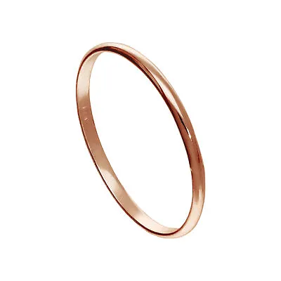 £4.85 • Buy Small Rose Gold Plated Sterling Silver 1mm Plain Stacking Ring