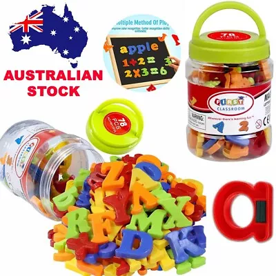 78PCS New Magnetic Fridge Alphabet Letters Numbers Magnets Learning Toy Gift • $13.98