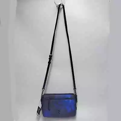 New Simply Vera Wang Sintra Crossbody Bag Handbag Purse - Cobalt Blue Floral • $51