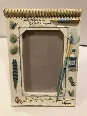 Marjolein Bastin 'Family & Friends' Art Supplies Feathers Flowers FRAME 8.5 X5.5 • $10