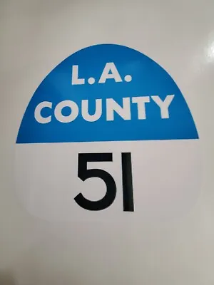 LA COUNTY 51  EMERGENCY 51  FIRE Sticker Decal • $5