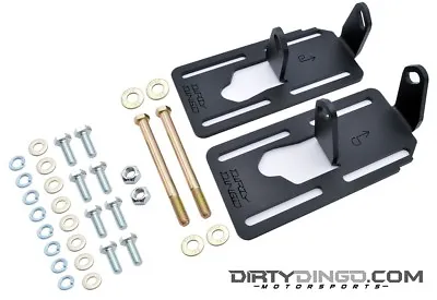 Dirty Dingo Adjustable Engine Swap Mounts LS1 Swap G-Body/82-92 F Body RAW STEEL • $159.95