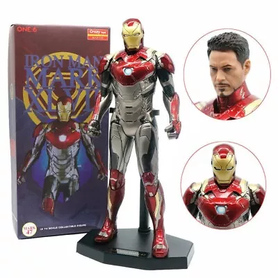 Crazy Toys Marvel Hero Iron Man MK47 1/6 Statue 12  Model Action Figure Display • £72.99