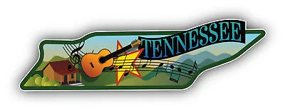 Tennessee USA State Map Vinyl Sticker Car Bumper Decal • $2.75