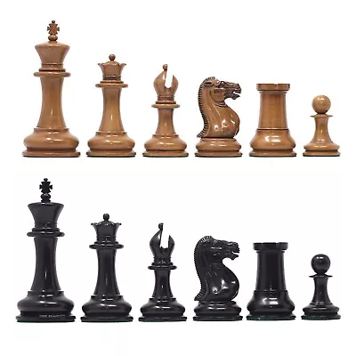 Original Reproduction Nathaniel 1849 Vintage 4.4  Chessmen In Distressed Boxwood • £326.21