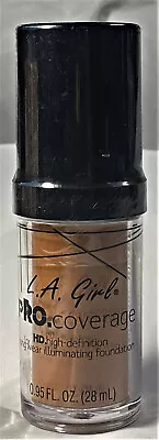 (1) LA GIRL Pro Coverage HD Illuminating Foundation Warm Carmel GLM652 FREE SHIP • $5.99