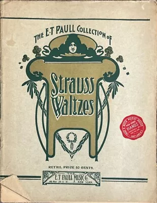 E T Paull Collection Of Strauss Waltzes Sheet Music Book  • $14.99