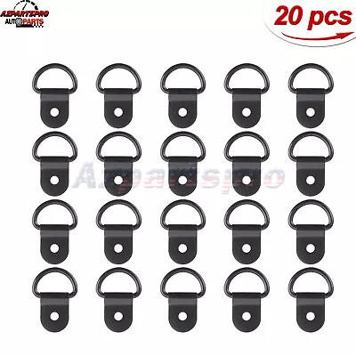 20 Pack D-Ring Tie Downs AnchorS For Loads On Trailers RV Trucks ATV SUV Boats • $9.93