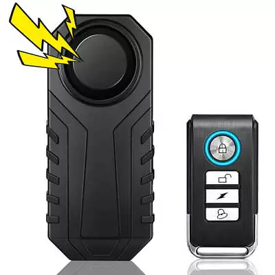 Wireless Alarm Remote Control Vibration Door Sensor Home Garage Caravan Shed NEW • £19.19