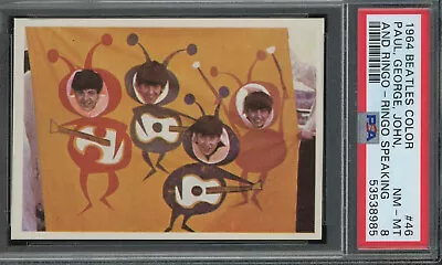 PSA 8 Paul McCartney Rookie Card 1964 Beatles Color #46 Topps John Lennon Ringo • $109.99