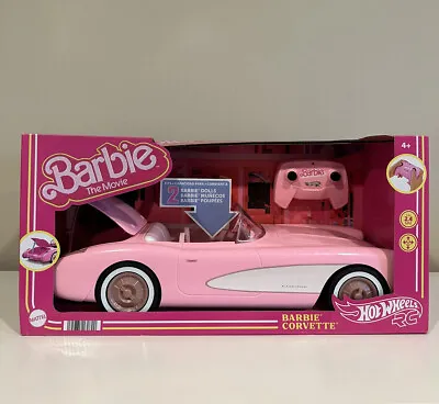 Barbie The Movie ​Hot Wheels RC Barbie Corvette NEW 2023 • $161.34