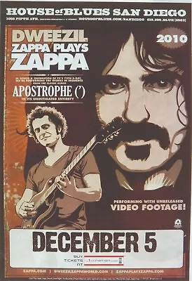 Frank Zappa Reproduction 4  X 6  Mini Concert Poster Free Top Loader  #3 • $4.99