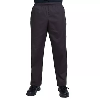 Brand New Dennys Black CHEF TROUSERS Elasticated Waist Size XL • £9.99