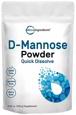 D Mannose Powder 8.8 Ounce Pure Mannose Supplement Quick Water Soluble Suppo • $38.05