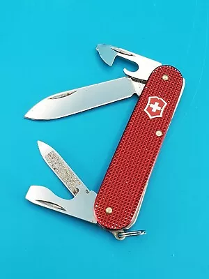 Victorinox Cadet Red Alox Swiss Army Knife 84mm ROUGH OPENING! NO RESERVE! • $5.55