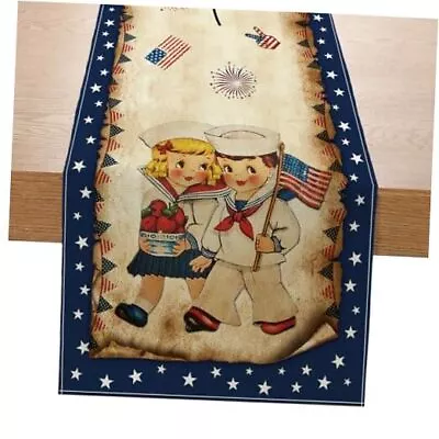Vintage 4th Of July Table Runner 4th Of July Decorations - Navy Blue Vintage  • $19.60