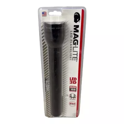 Maglite LED 3-Cell D ST3D016 Black Flashlight Waterproof • £47.51