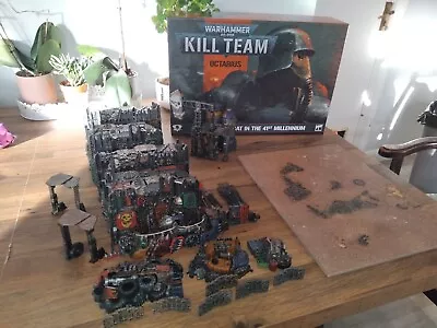 Warhammer 40k Killteam Octarius Terrain And Hard Gameboard And Box • £100