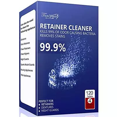 Retainer Cleaning Tablets 120 Tablets - 4 Months Supply Mouth Guard Cleaner... • $21.06