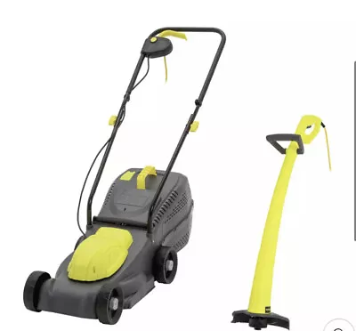 Challenge Corded 32cm Rotary Lawnmower & 22cm Grass Trimmer ( Used) • £65