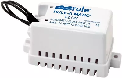 Rule 40A Rule-A-Matic Float Switch Plus 12V 24V 32V DC Marine Boat Bilge Retail • $52.59