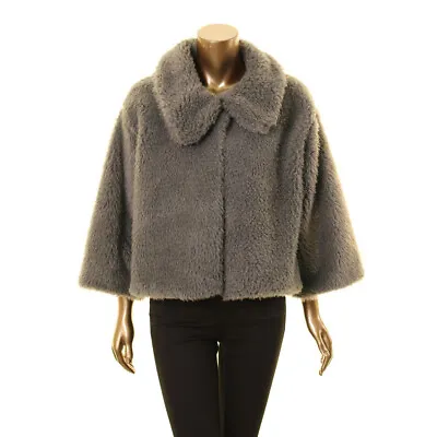 $29.99 • Buy LOLA NEW Women's Faux-fur Cropped Collared Coat Jacket Top TEDO
