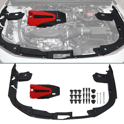Engine Bay Side Panel Shields + JDM Red Black Valve Cover For Honda Civic 2022+ • $85.90